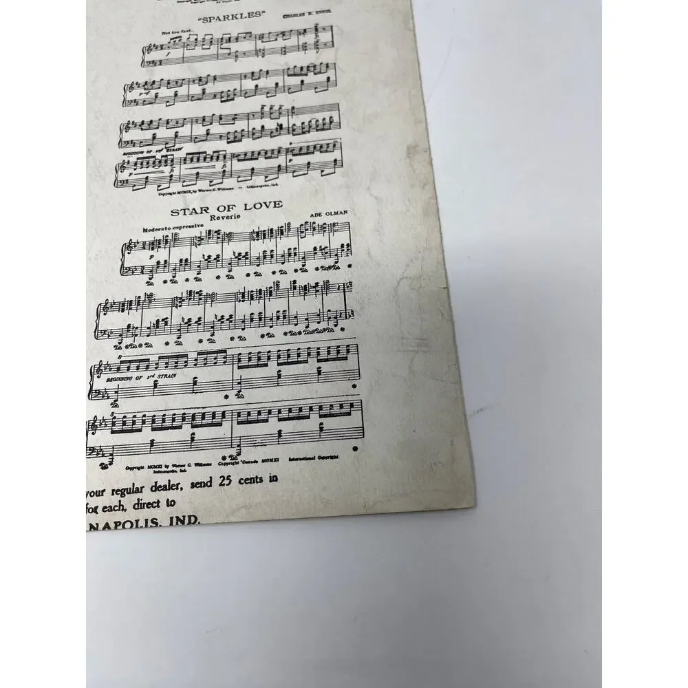 1913 In Dreams Alone‎ I Find Thee True Sheet Music C. Carroll Eugene E. Noel